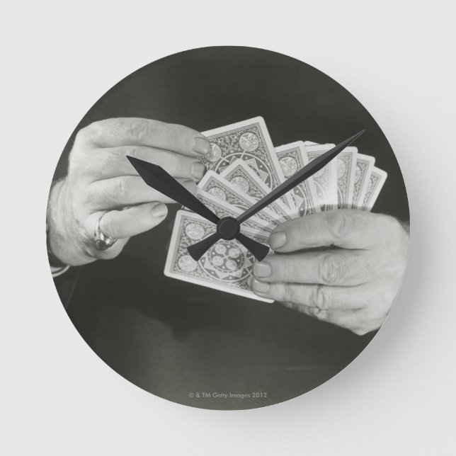 Playing Cards Round Clock (Front)