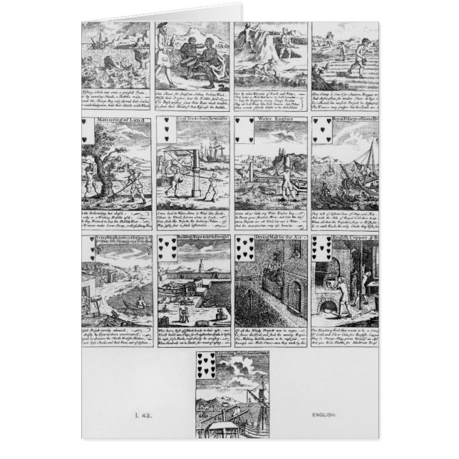 Playing cards satirising "bubble" ventures (Front)