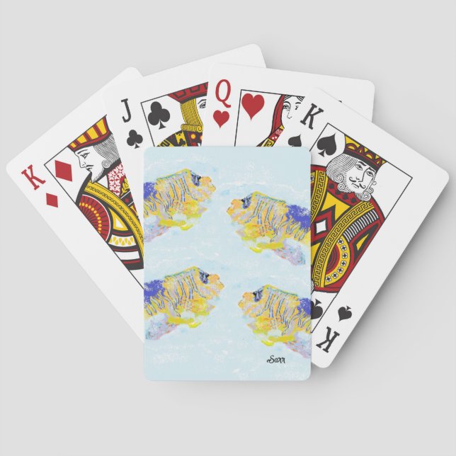 Playing Cards  : School Of Angel Fish (Back)