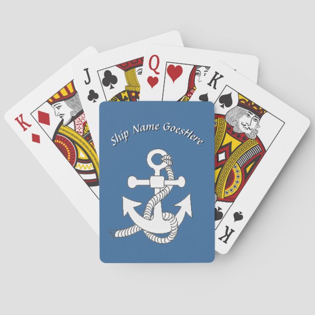 Playing Cards - Ship Anchor with Name (Back)