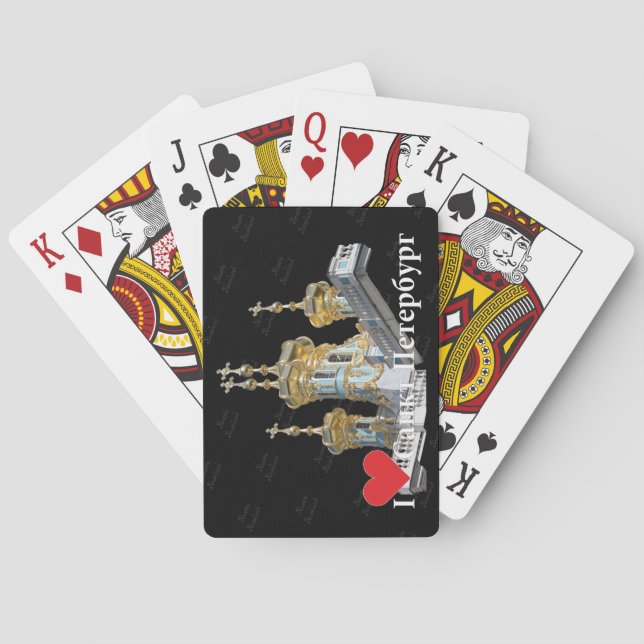 Playing cards St. Petersburg Russia Russia (Back)