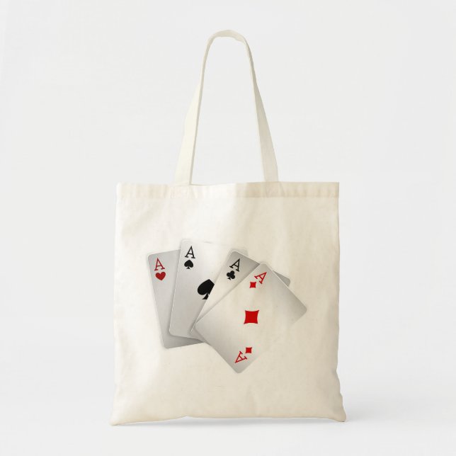 playing cards Suit heart Diamond Club Speed Tote Bag (Front)
