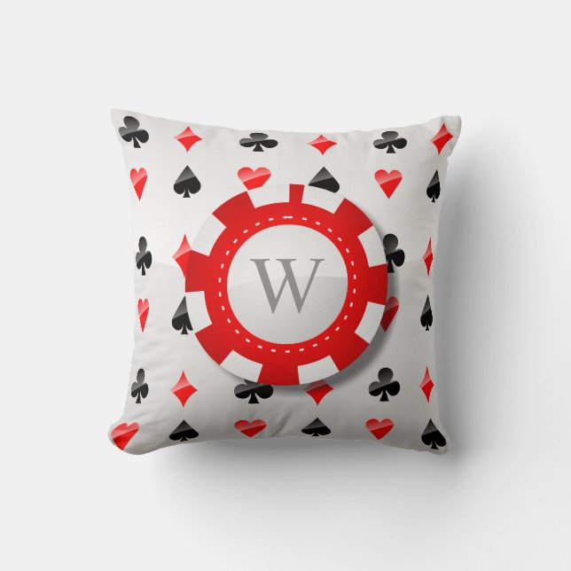 Playing Cards Suits Cushion (Front)