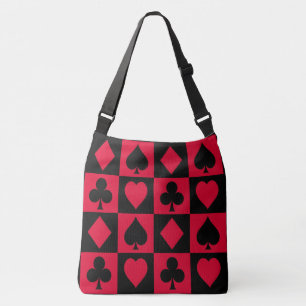 PLAYING CARDS SYMBOLS CROSSBODY BAG