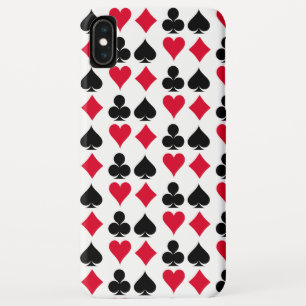 Playing cards symbols pattern iPhone XS max case