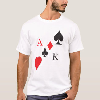 Playing cards theme T shirt