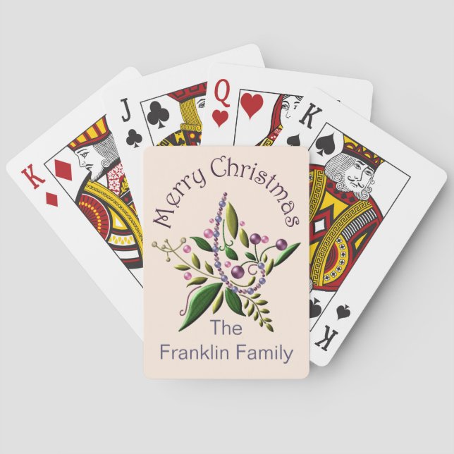 Playing Cards - Tuscan Star of Christmas (Back)