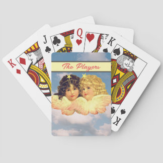 PLAYING CARDS TWIN ANGELS CUSTOM TEXT