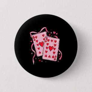 Playing Cards Valentine 6 7 67 Six Seven Valentine Cm Round Badge