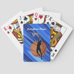 Playing Cards with Basketball Player and Ball