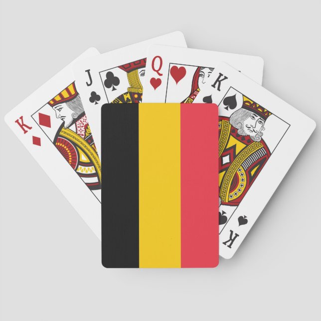 Playing Cards with Flag of Belgium (Back)