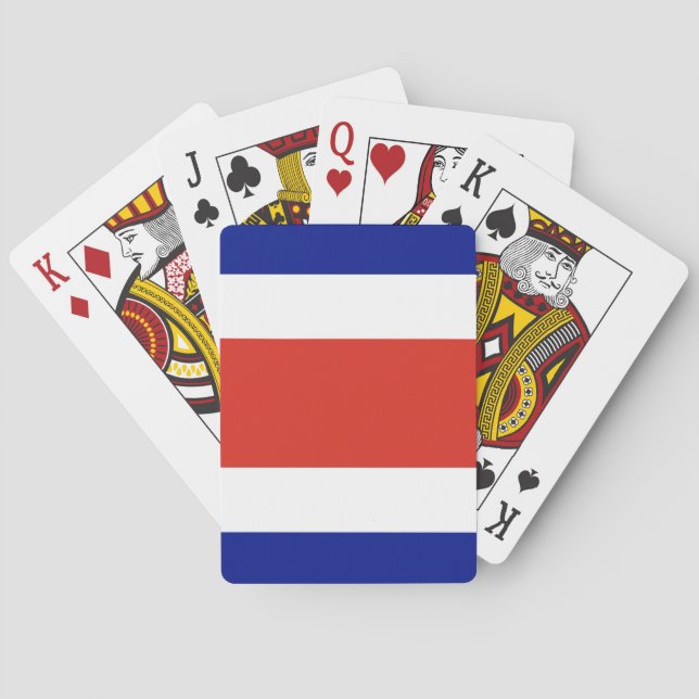 Playing Cards with flag of Costa Rica (Back)