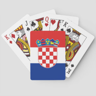 Playing Cards with Flag of Croatia