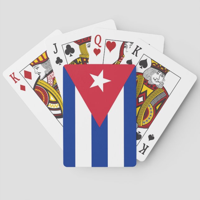 Playing Cards with flag of Cuba (Back)