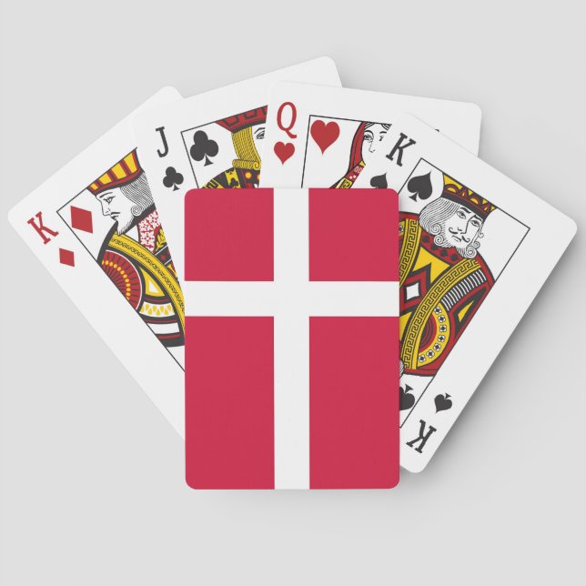 Playing Cards with Flag of Denmark (Back)
