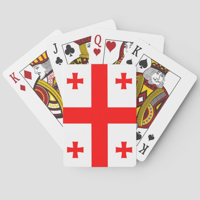 Playing Cards with flag of Georgia (Back)