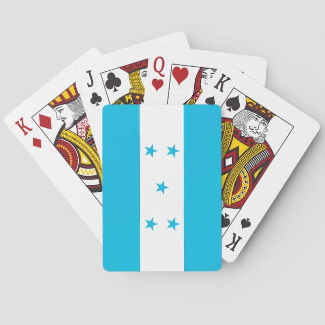 Playing Cards with flag of Honduras (Back)