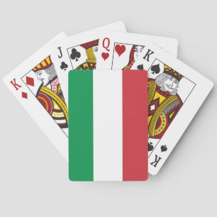 Playing Cards with Flag of Italy