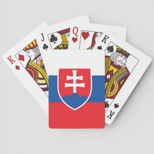 Playing Cards with flag of Slovakia (Back)