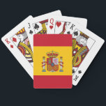 Playing Cards with Flag of Spain<br><div class="desc">Elevate your game nights with our exquisite playing cards deck featuring the flag of Spain! This stunning deck of playing cards showcases the vibrant colours of the Spanish flag, adding a touch of national pride to your favourite card games. Whether you're playing poker, bridge, or any card game, these Spain-themed...</div>