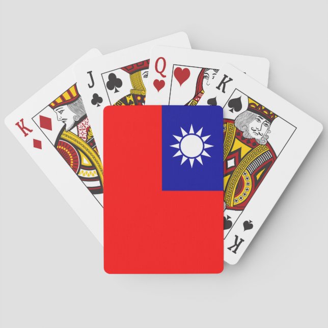 Playing Cards with flag of Taiwan (Back)