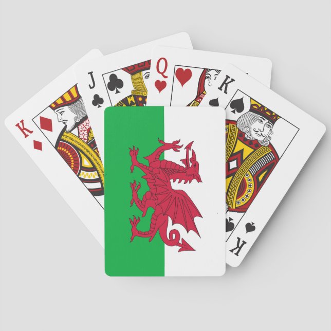 Playing Cards with flag of Wales (Back)