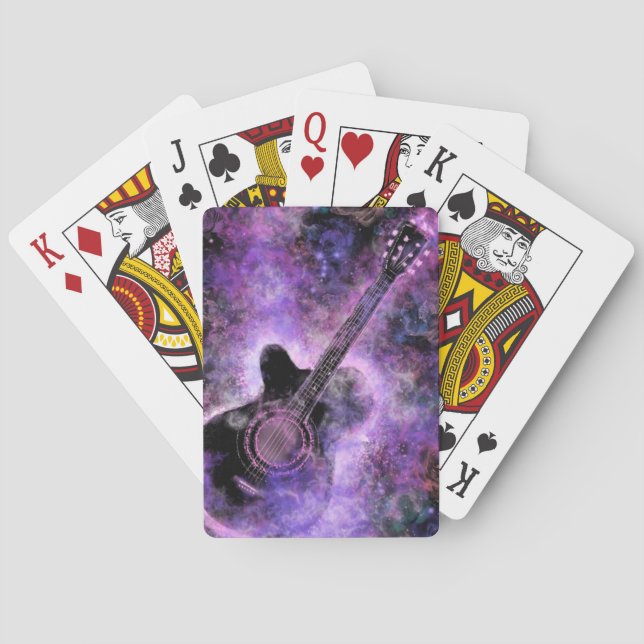 Playing Cards with Guitar (Back)