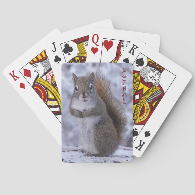 Playing cards with Mr. Bickles The Squirrel (Back)