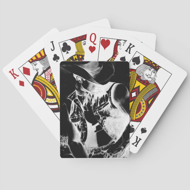 Playing Cards with Original Art Cowboy (Back)