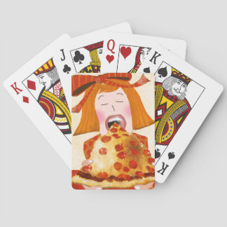 Playing cards with pizza theme