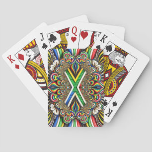 Playing Cards with South African Colours
