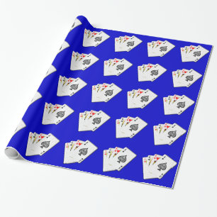 Playing cards wrapping paper