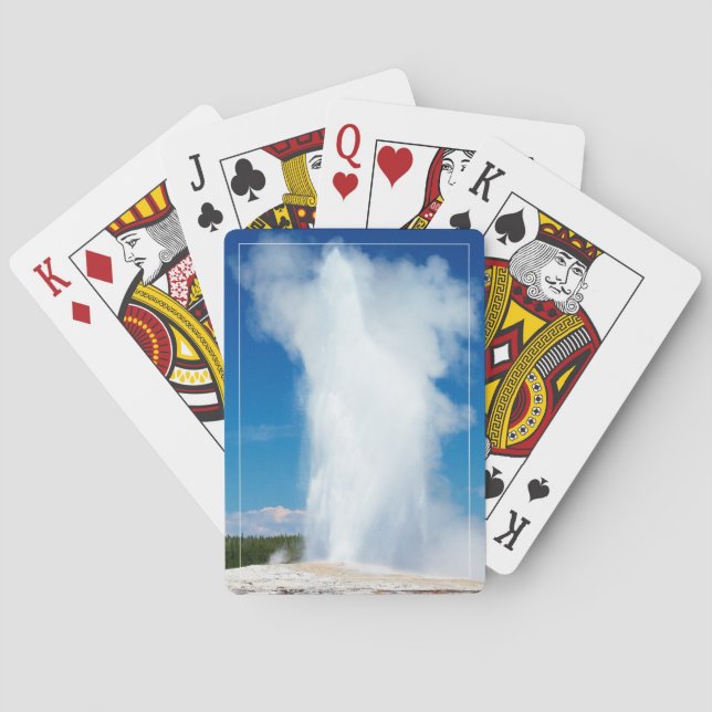 Playing Cards Yellowstone Old Faithful Geyser (Back)