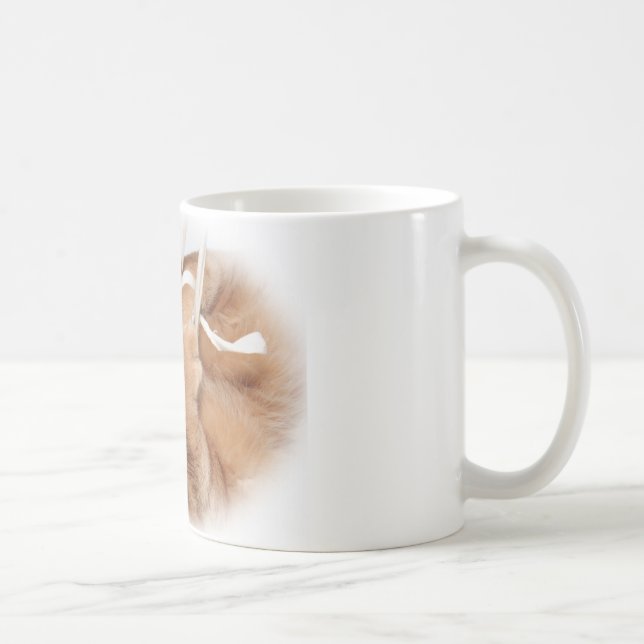 playing cat coffee mug (Right)
