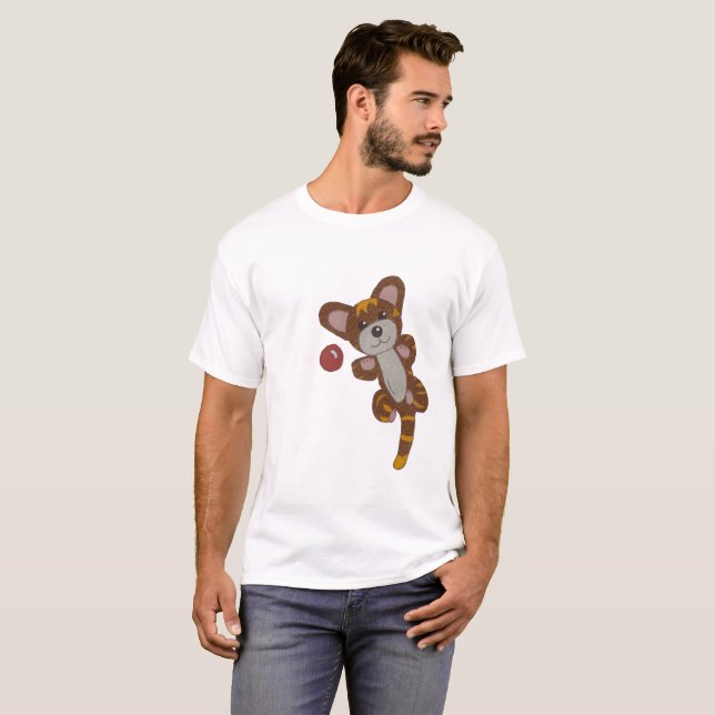 playing cat T-Shirt (Front Full)