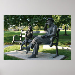 Playing Checkers Poster