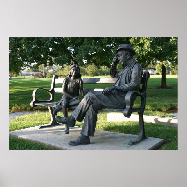 Playing Checkers Poster (Front)