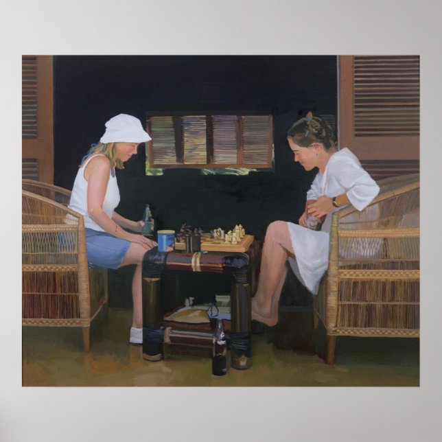 Playing Chess at Goldeneye Poster (Front)