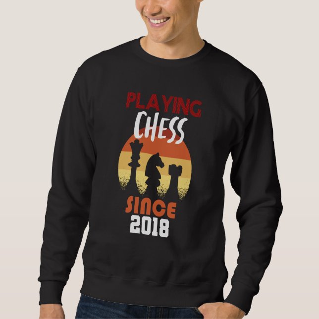 Playing chess since 2018 sweatshirt (Front)