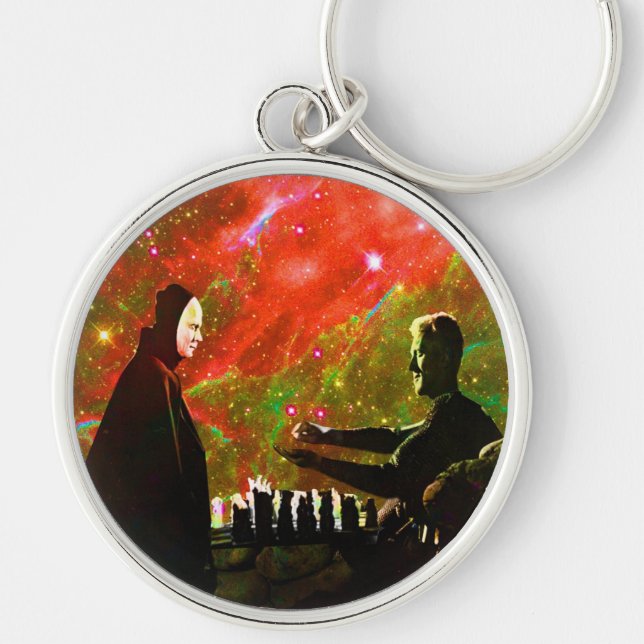 Playing Chess with Death Key Ring (Front)