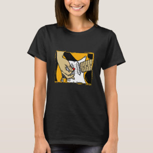 Playing Chords On Guitar Musical Design T-Shirt