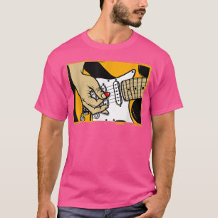 Playing Chords On Guitar Musical Design T-Shirt