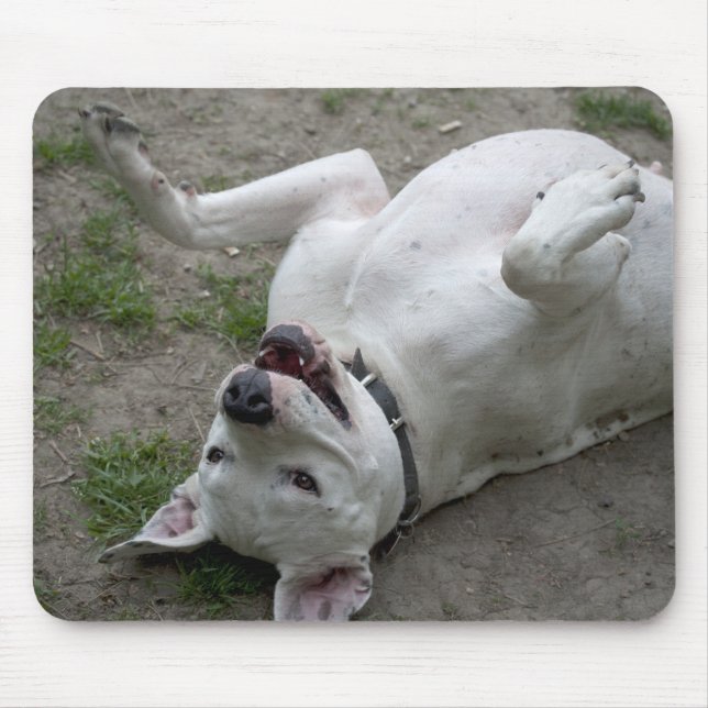 Playing Dogo Argentino Mouse Mat (Front)