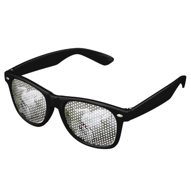 Playing Dogo Argentino Retro Sunglasses (Angled)