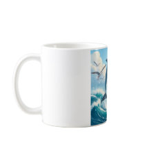 Playing Dolphin Motif Mug