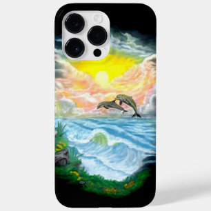 Playing Dolphins in the Sunshine Case-Mate iPhone 14 Pro Max Case