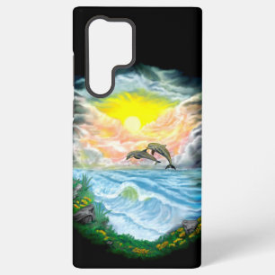 Playing Dolphins in the Sunshine Samsung Galaxy Case
