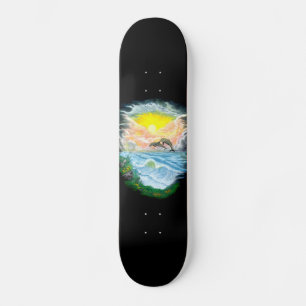 Playing Dolphins in the Sunshine Skateboard
