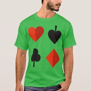 Playing ds Suits Hearts Spades Clubs Diamonds T-Shirt