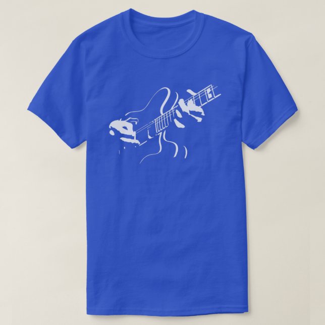 Playing Electric Guitar  T-Shirt (Design Front)
